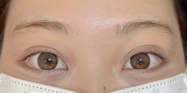 眉毛WAX×まつ毛パーマ　Before写真
